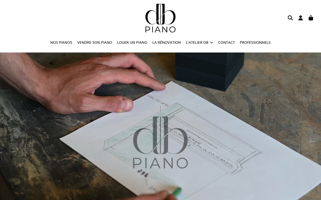 Apercu du site DB Piano