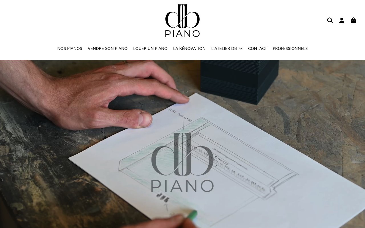 Apercu du site DB Piano