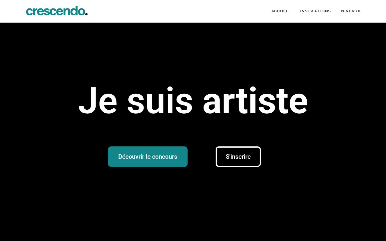 Apercu du site Crescendo Piano