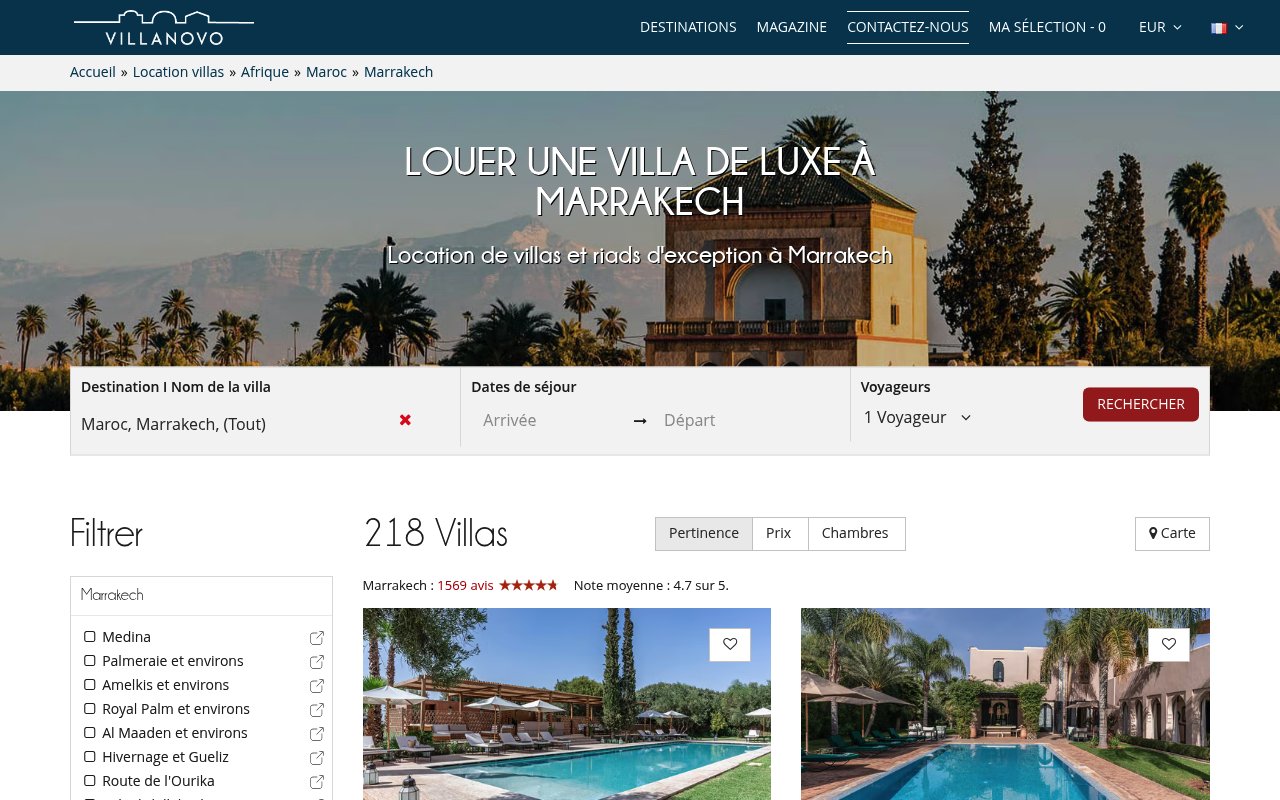 Apercu du site Villanovo