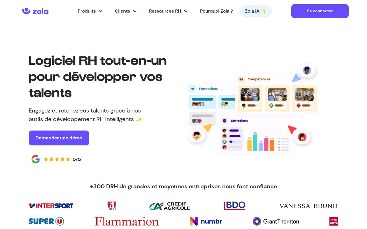 Apercu du site Zola