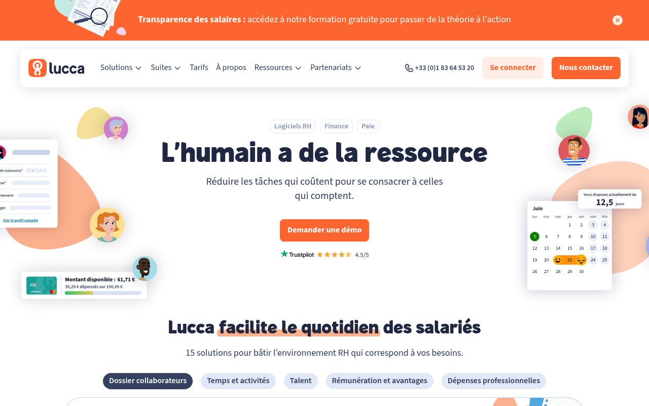 Apercu du site Lucca Compétences