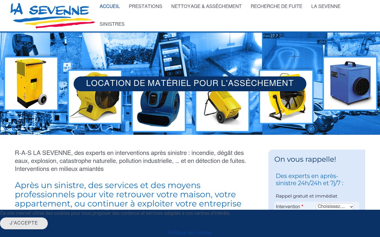 Apercu du site R-A-S LA SEVENNE