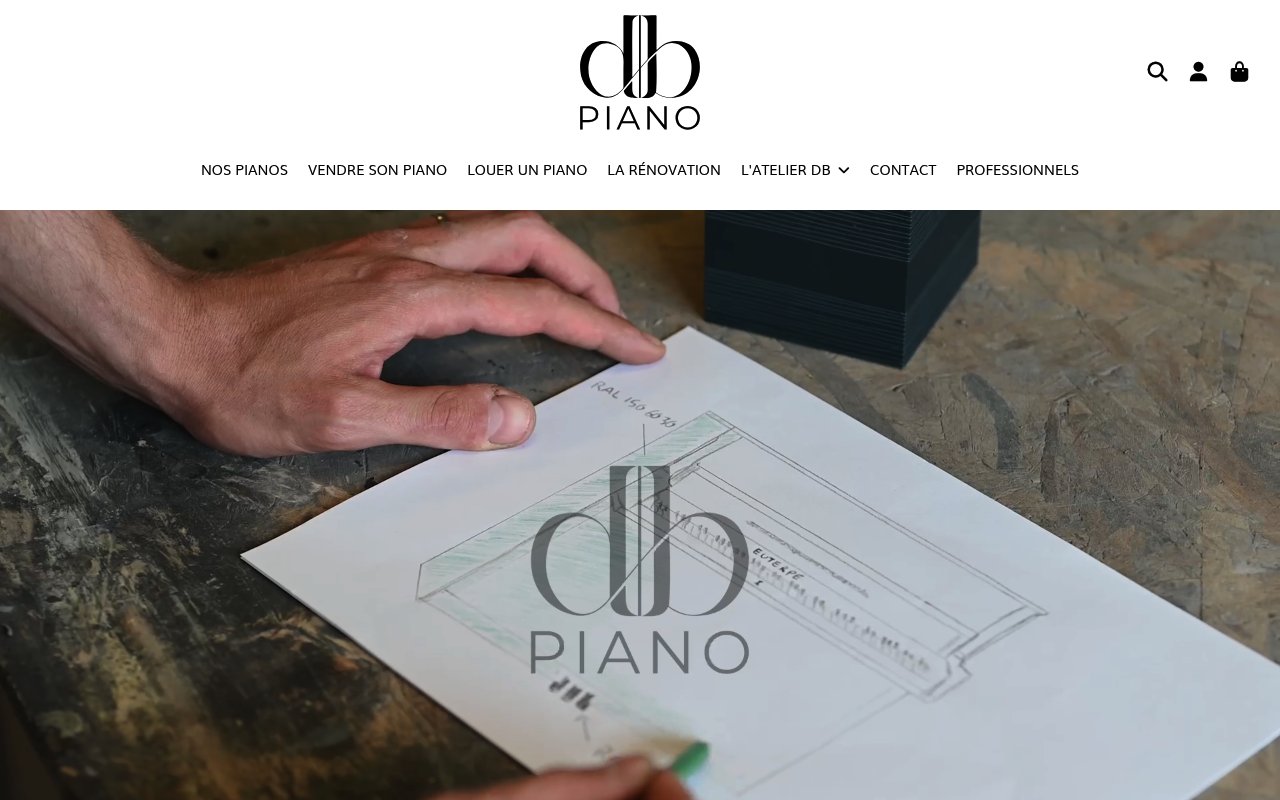 Apercu du site DB Piano