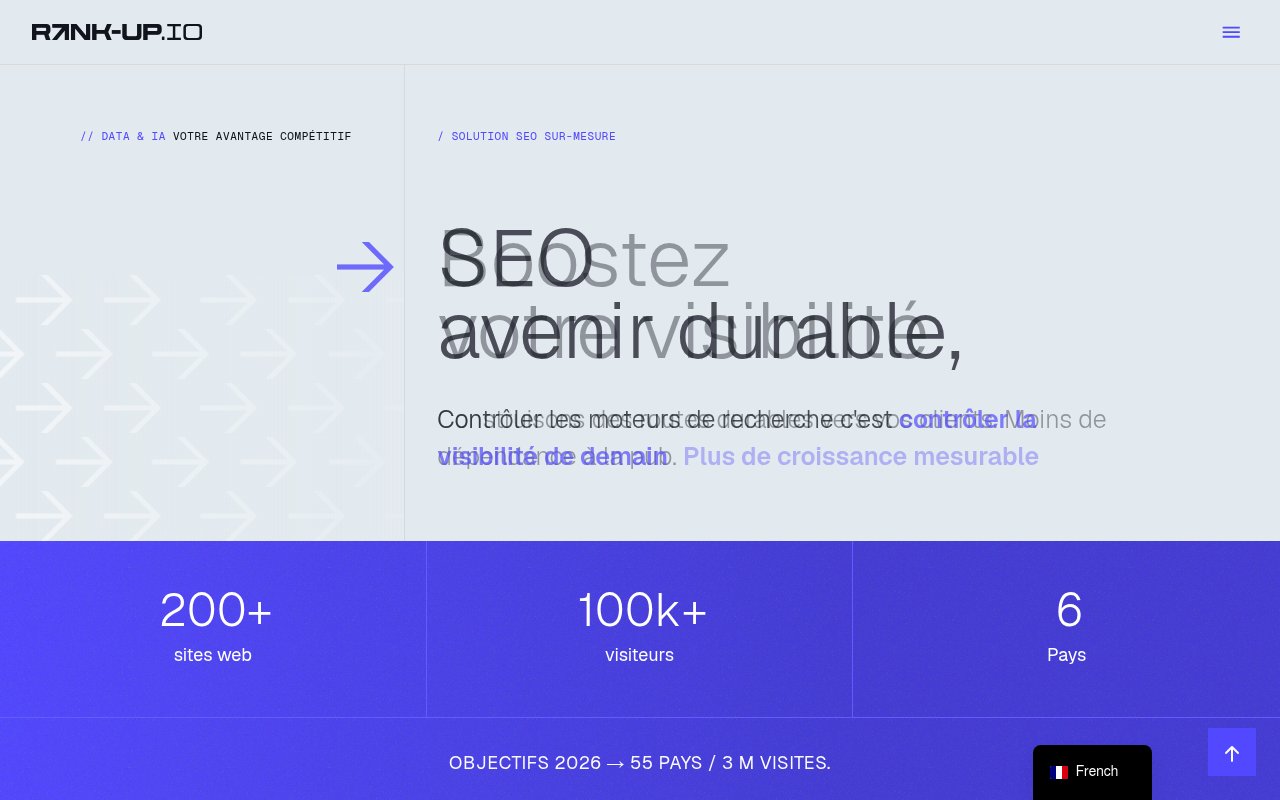 Apercu du site Rank Up