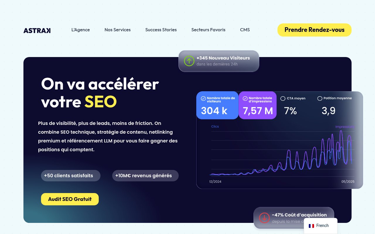 Apercu du site Astrak