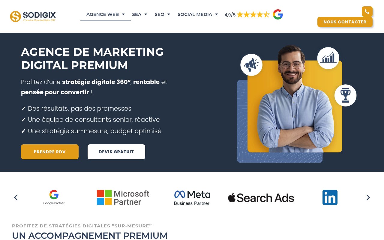 Apercu du site Sodigix