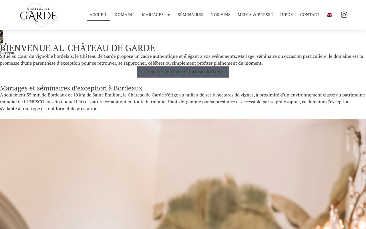 Apercu du site Château de Garde