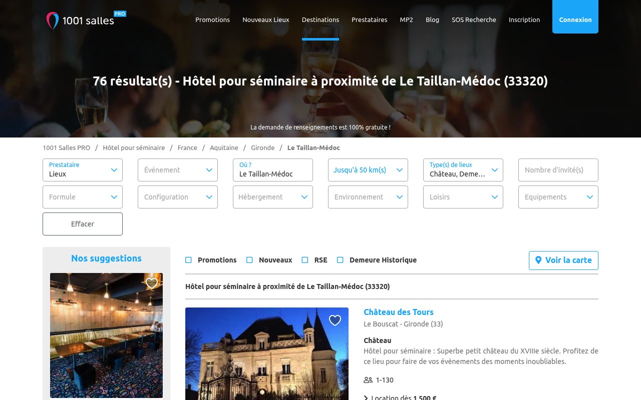 Apercu du site Château Sénailhac