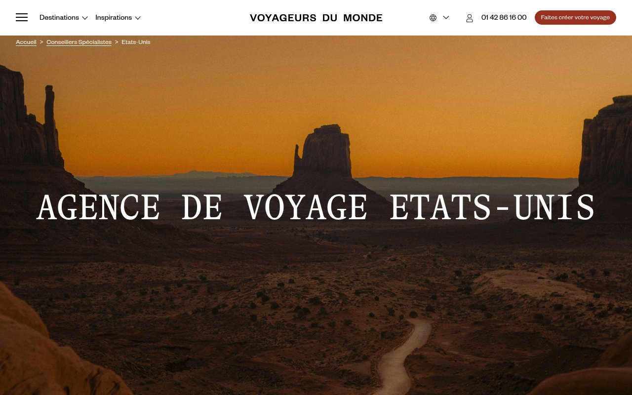 Apercu du site Voyageurs du Monde