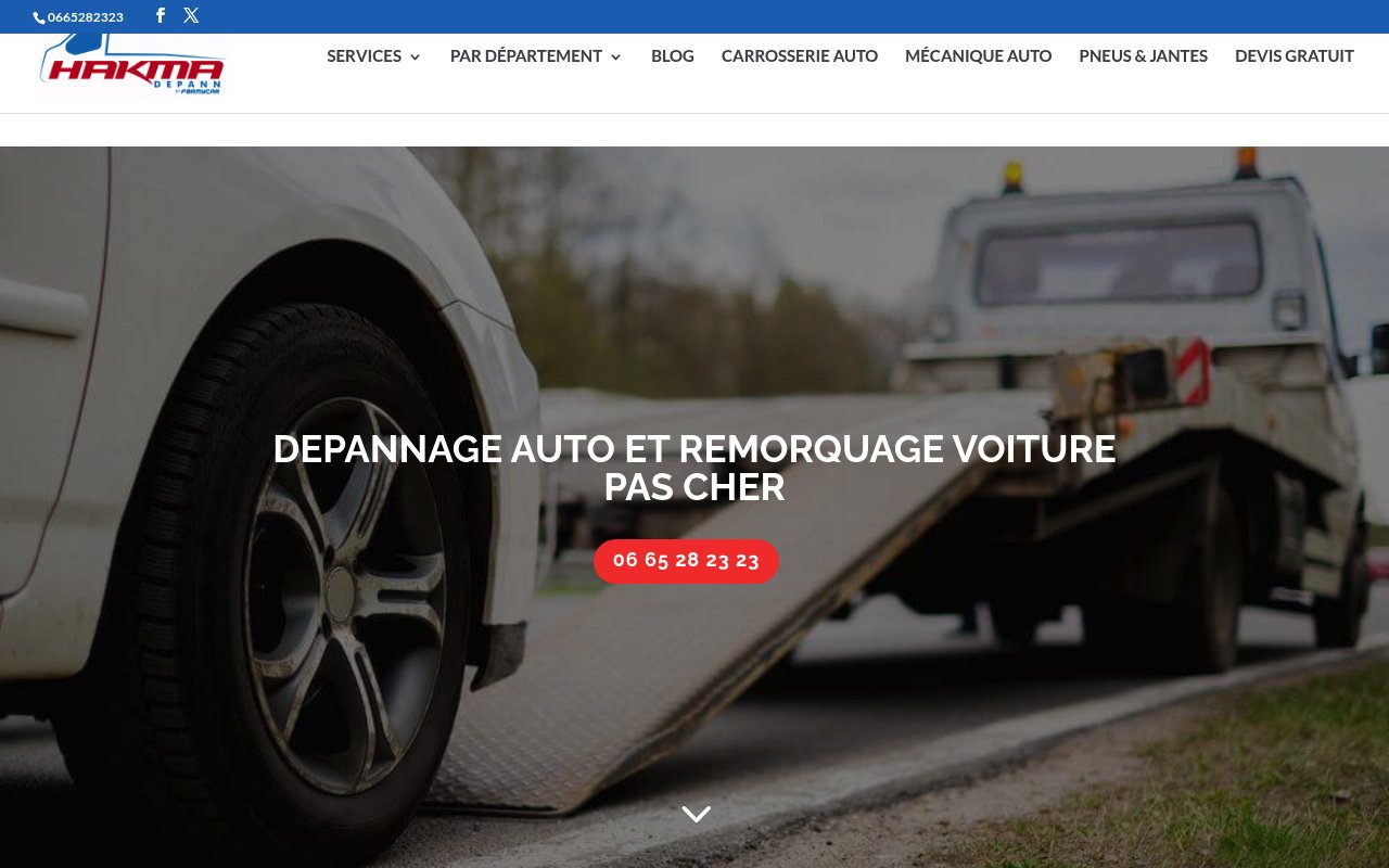 Apercu du site Hakma Dépann