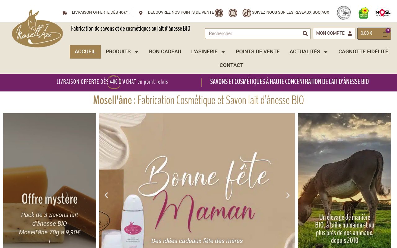 Apercu du site Mosell'âne