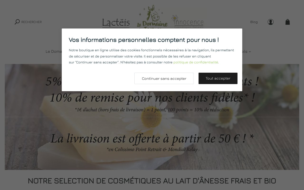 Apercu du site Le Domaine de Tamara