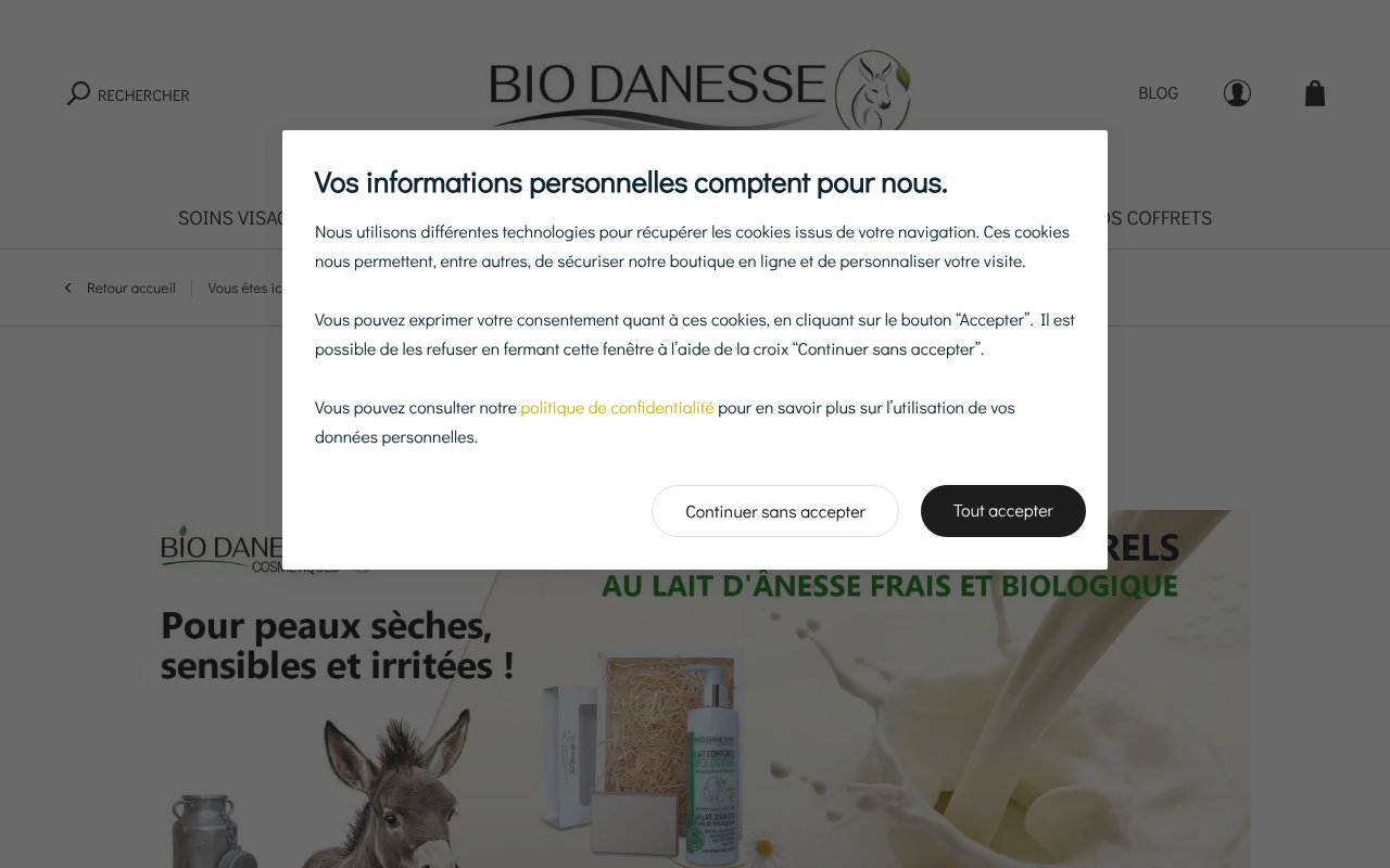 Apercu du site Bio-Danesse