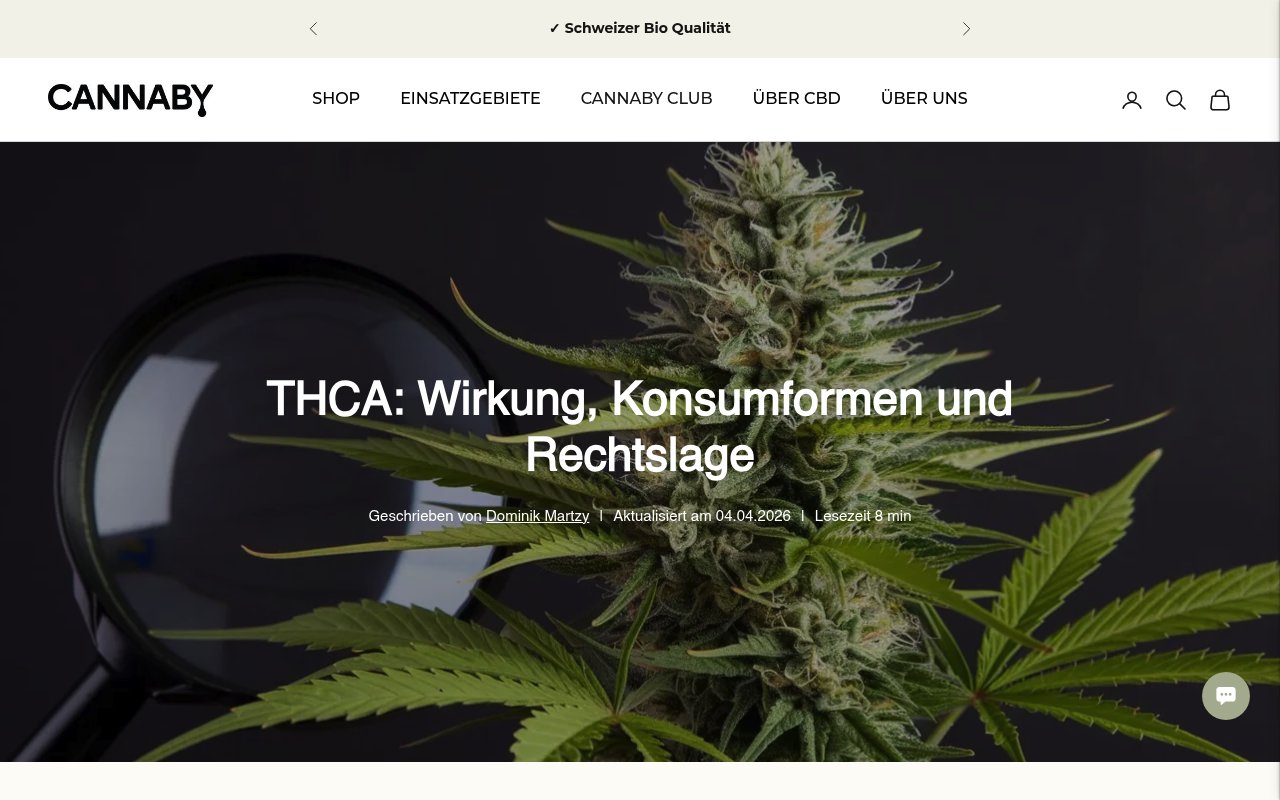 Apercu du site Cannaby THCA