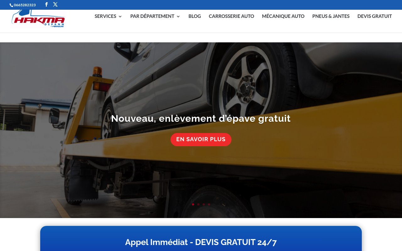 Apercu du site Hakma Dépann