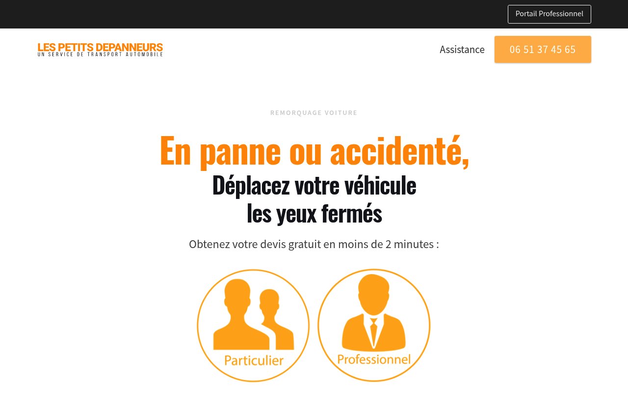 Apercu du site LesPetitsDépanneurs