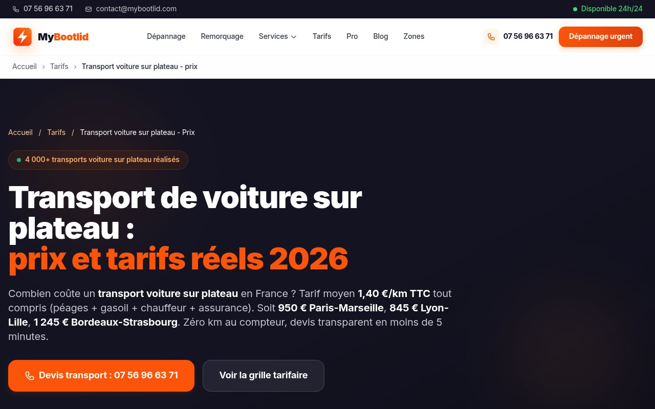 Apercu du site MyBootlid