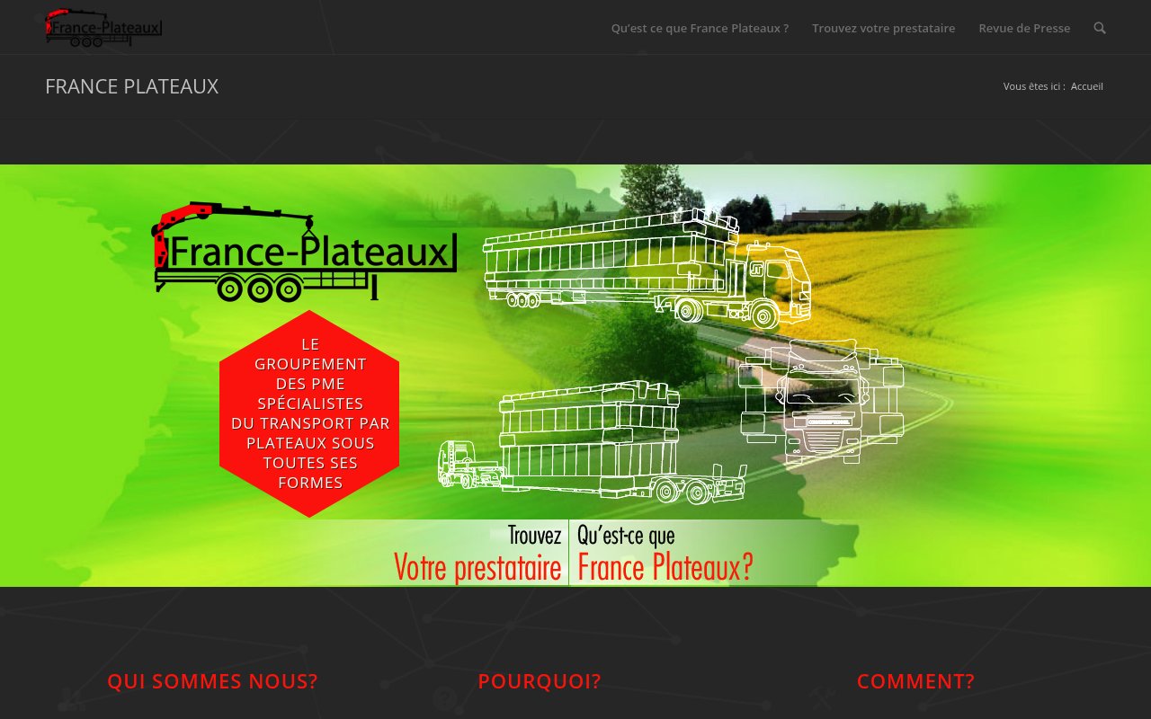 Apercu du site France Plateaux