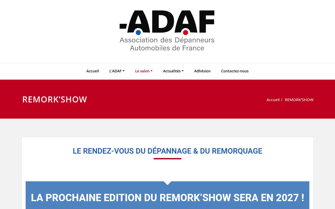 Apercu du site D&eacute;pannage Auto France / secteur national des d&eacute;panneurs