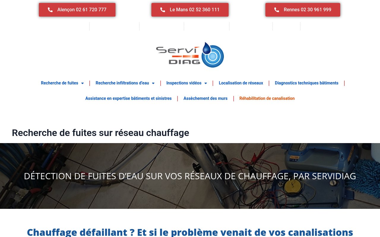 Apercu du site Servidiag