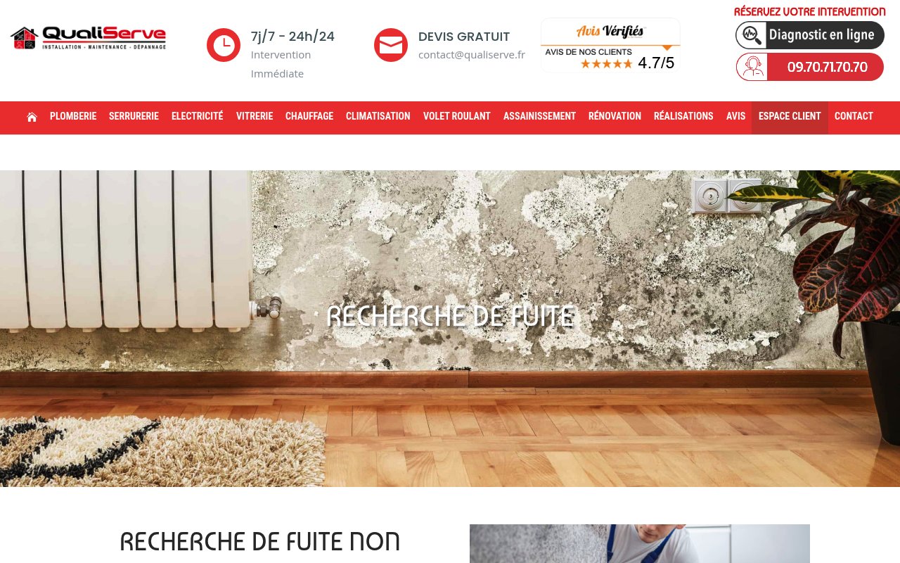 Apercu du site Qualiserve