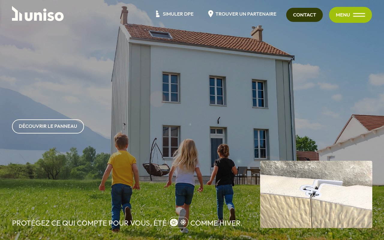 Apercu du site Uniso