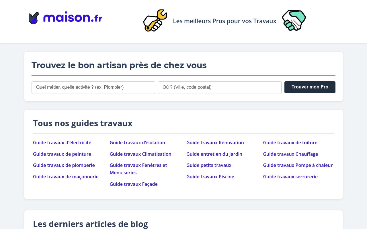 Apercu du site Maison.fr