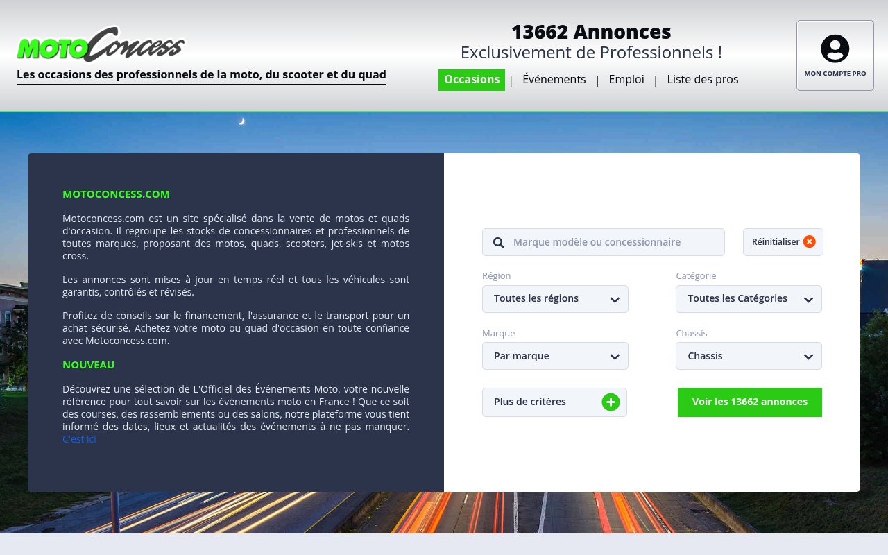 Apercu du site Motoconcess