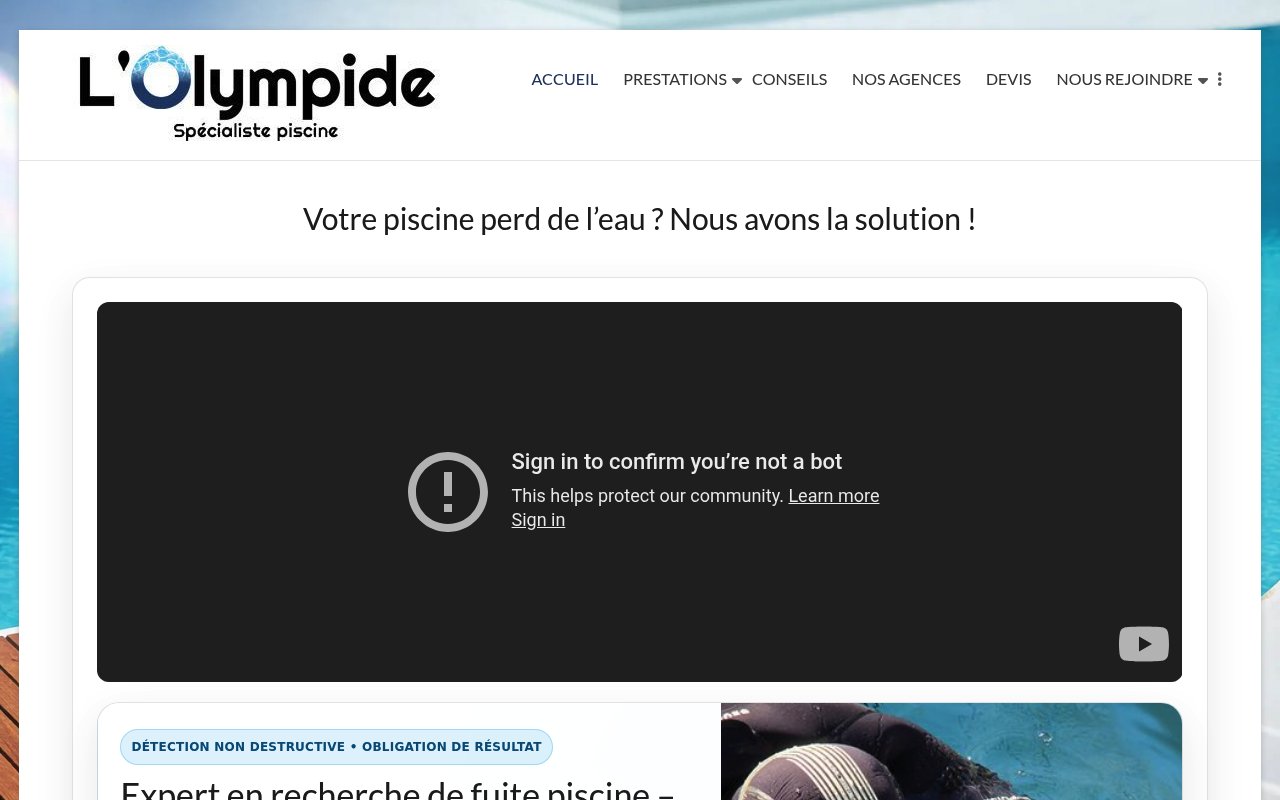 Apercu du site L'Olympide