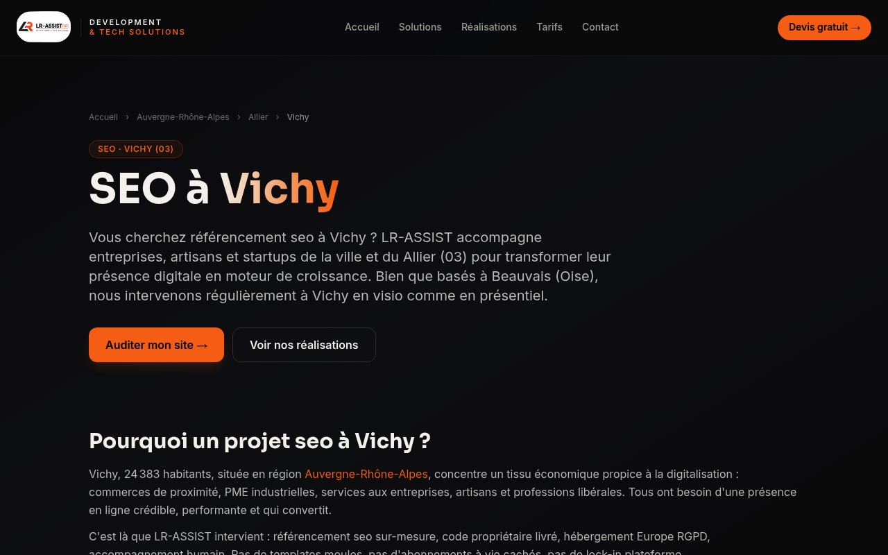 Apercu du site LR-ASSIST