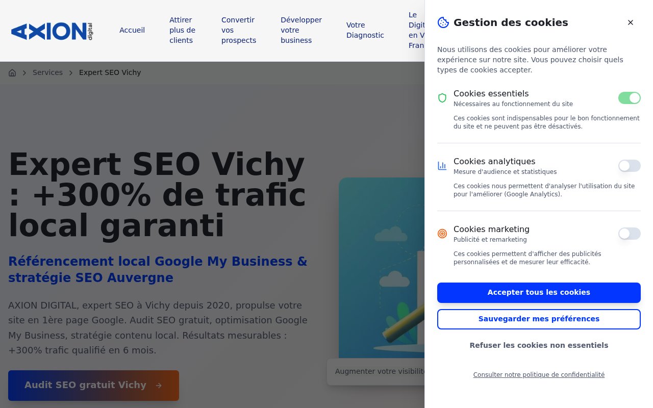 Apercu du site AXION DIGITAL