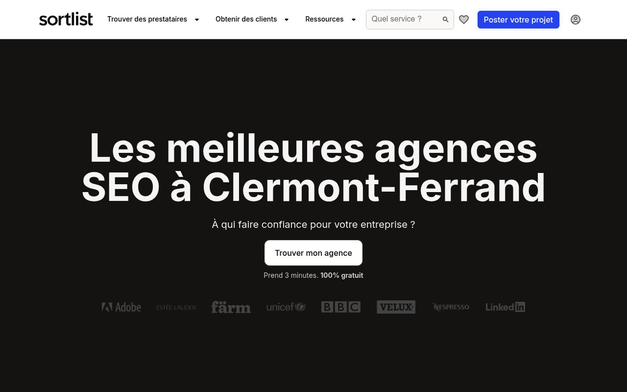 Apercu du site Agence Onze