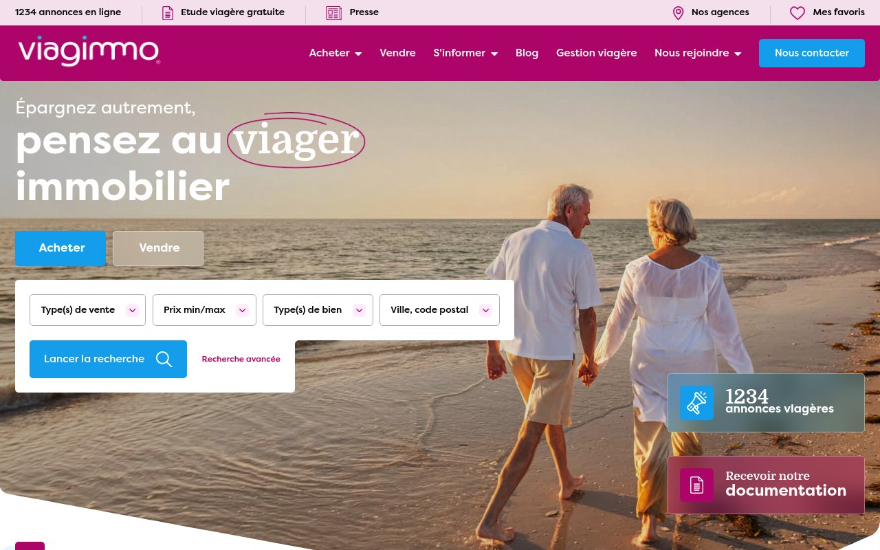 Apercu du site Viagimmo