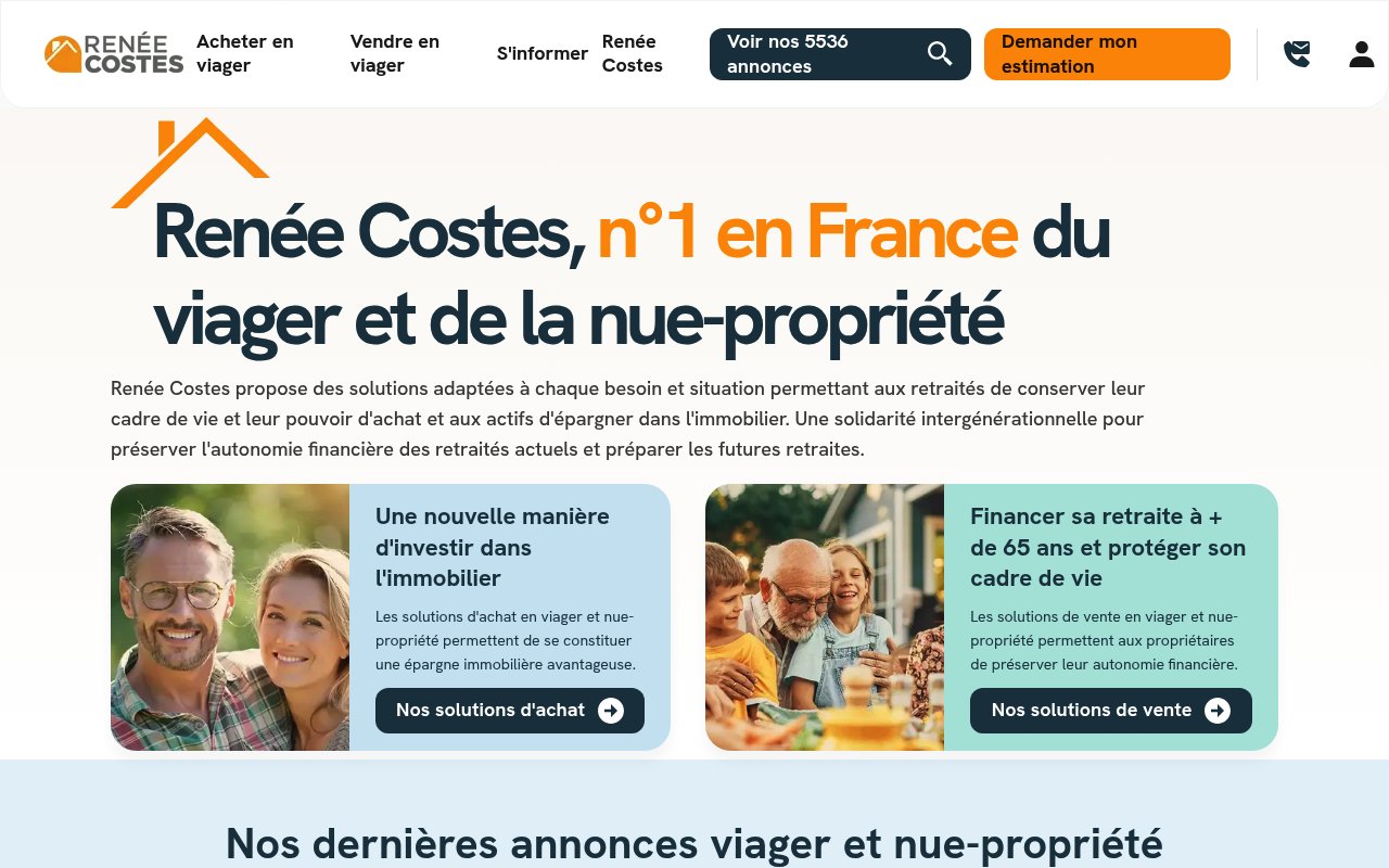 Apercu du site Renée Costes