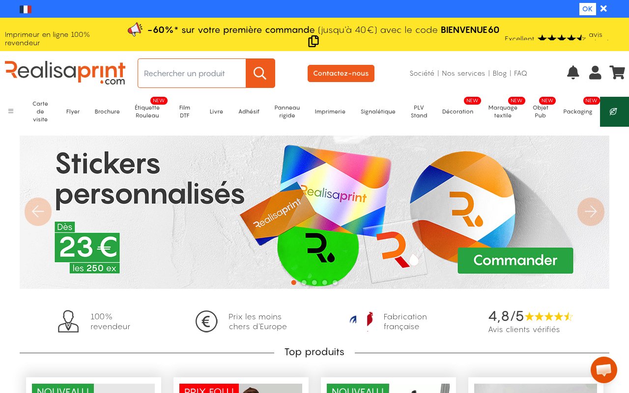 Apercu du site Realisaprint.com