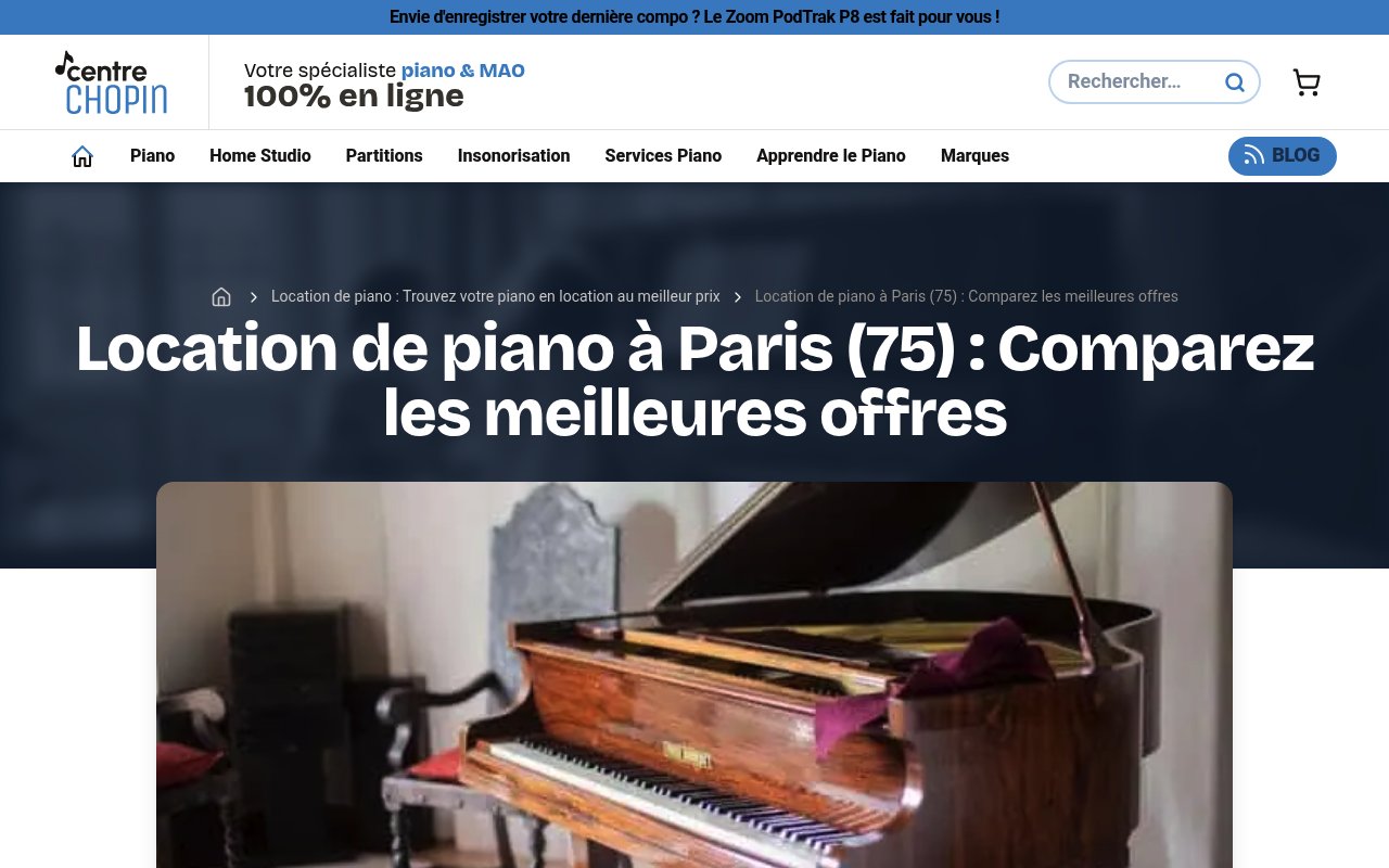 Apercu du site Centre Chopin