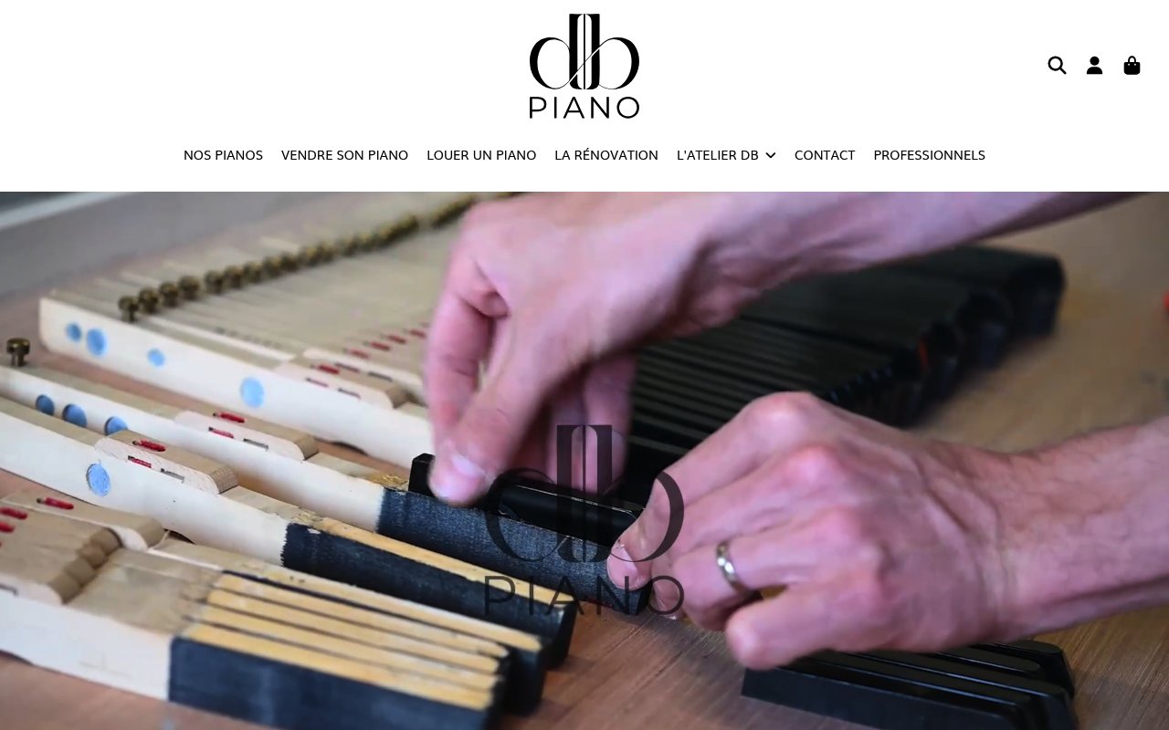 Apercu du site DB Piano