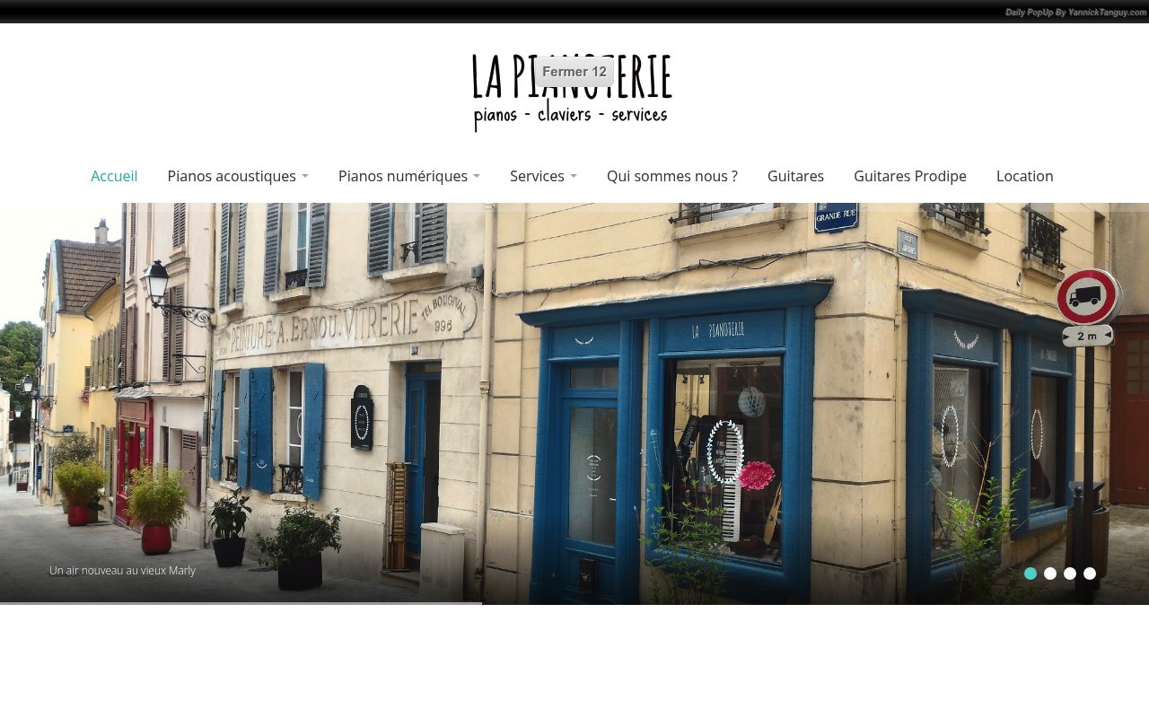 Apercu du site La Pianoterie