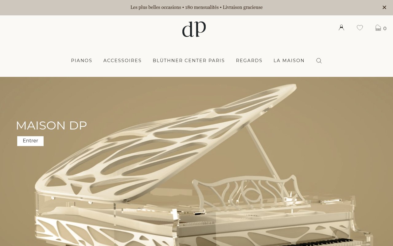 Apercu du site Maison DP Paris