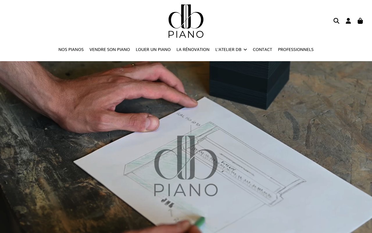 Apercu du site DB Piano
