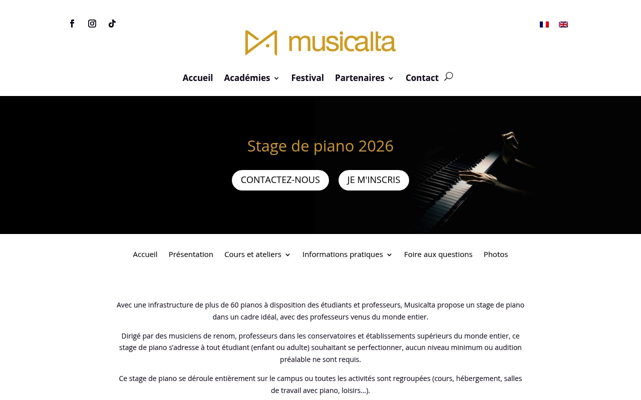 Apercu du site Musicalta – Académie de Musique