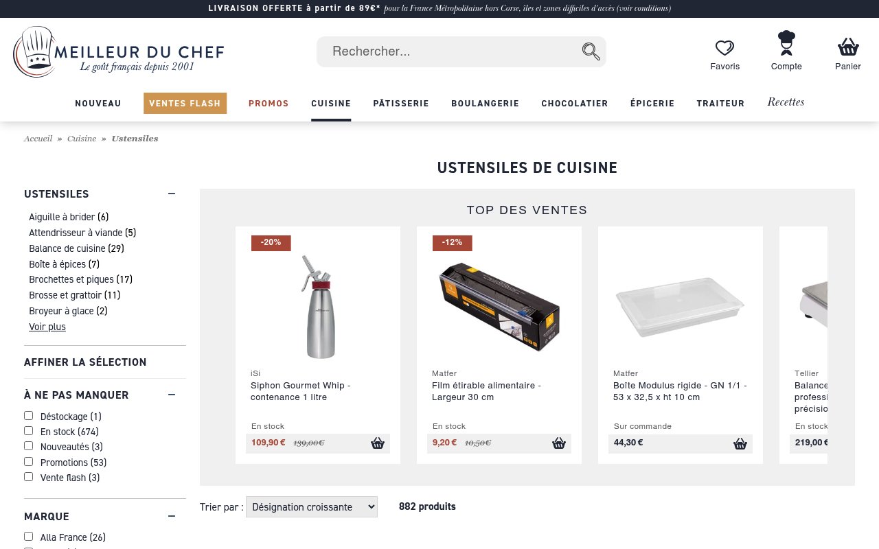 Apercu du site Meilleur du Chef