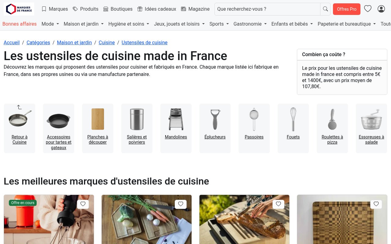 Apercu du site Marques de France