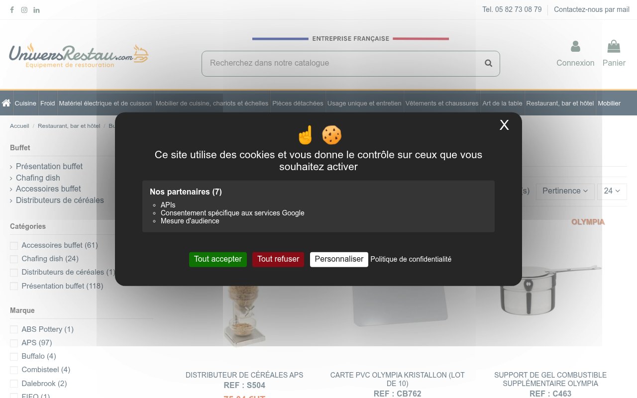 Apercu du site UniversRestau