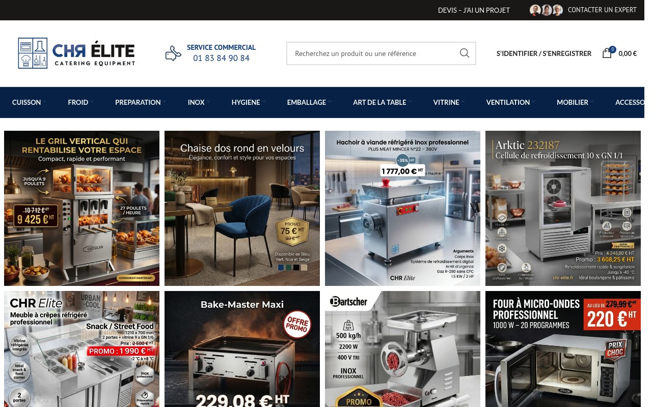 Apercu du site CHR Elite