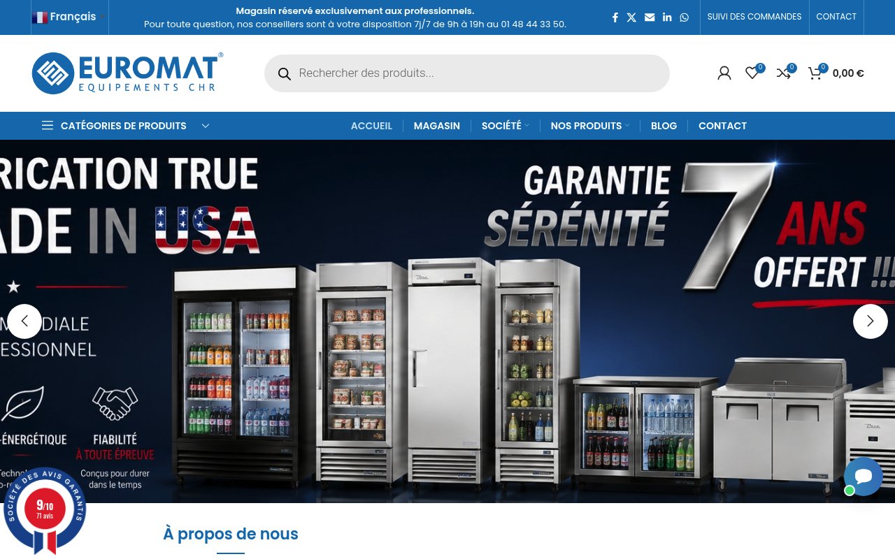 Apercu du site EUROMAT CHR