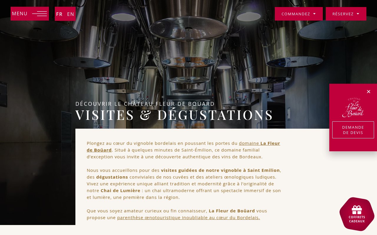 Apercu du site La Fleur de Boüard