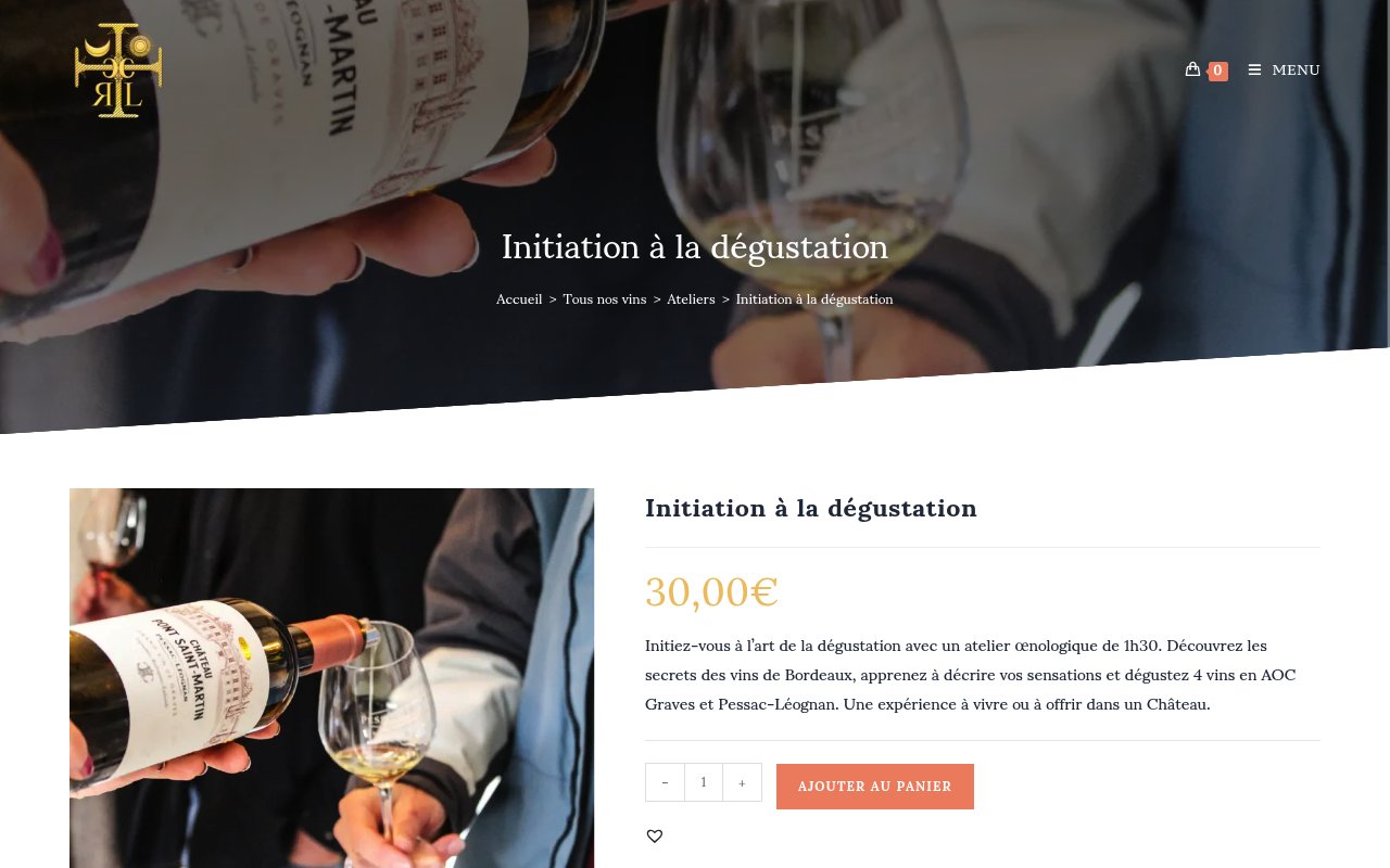 Apercu du site Domaines Rodrigues-Lalande