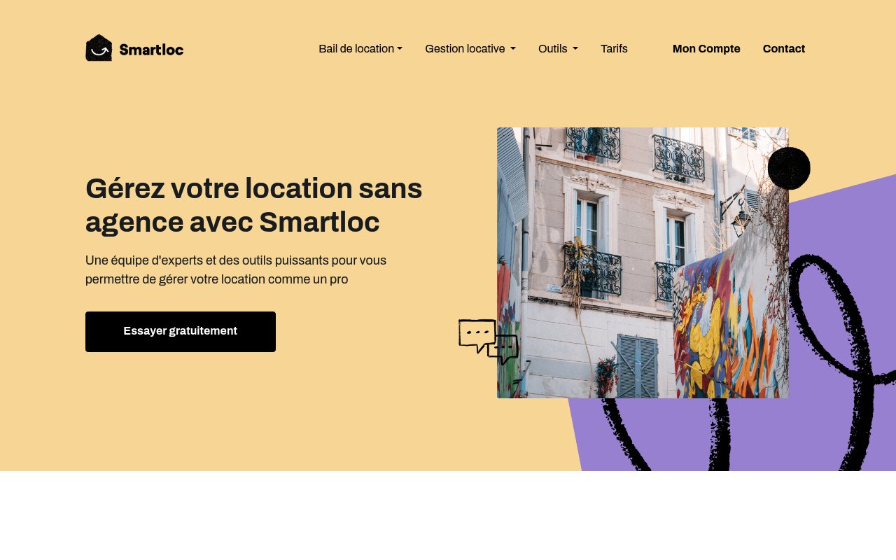 Apercu du site Smartloc